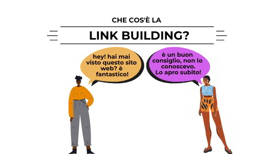 che cos'è la link building? pensala come il consiglio da parte di un amico sul ristorante dove mangiare.