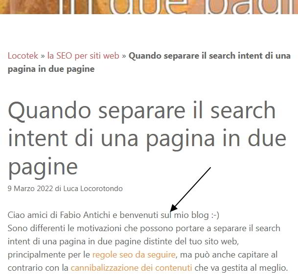 come salutare il visitatore proveniente da un referral di un sito web particolare